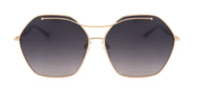 Ana Hickmann Ah3172 04a Occhiali Da Sole Oro Per Donna In Green