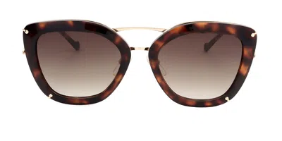 Ana Hickmann Ah3174 G24 Women's Sunglasses Tortoiseshell Size 54 In Brown