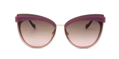 Ana Hickmann Ah3178 04d Women's Sunglasses Purple Size 66