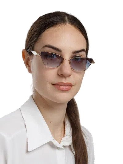 Ana Hickmann Ah3347 Gradient Lens Metal Sunglasses In Gold