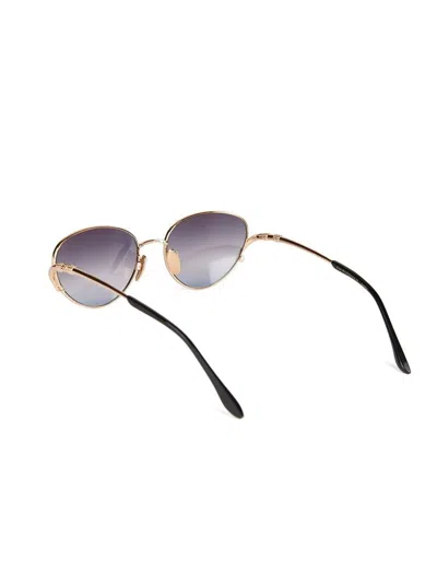 Ana Hickmann Ah3354 Gradient Lens Metal Sunglasses In Multi