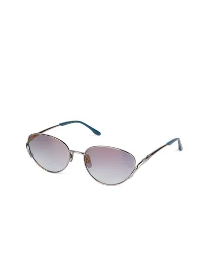 Ana Hickmann Ah3354 Gradient Lens Metal Sunglasses In Silver