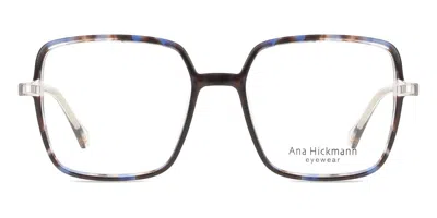 Ana Hickmann Ah6453 Women's Glasses, Tortoiseshell, Size 55 In Blue