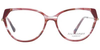 Ana Hickmann Ah6465 P03 Occhiali Da Vista Rossi Per Donna (solo Montatura)