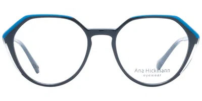 Ana Hickmann Ah6467 P01 Occhiali Da Vista Neri Per Donna (solo Montatura)