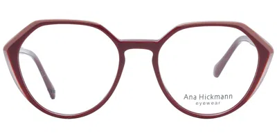 Ana Hickmann Ah6467 P04 Occhiali Da Vista Rossi Per Donna (solo Montatura)