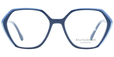 Ana Hickmann Ah6468 P04 Occhiali Da Vista Blu Per Uomo (solo Montatura)