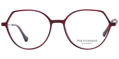 Ana Hickmann Ah6469t E02 Occhiali Da Vista Rossi Per Uomo (solo Montatura)