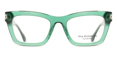 Ana Hickmann Ah6504 T01 Women's Glasses Green Size 52 - Free Lenses - Blue Light Block Available