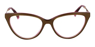 Ana Hickmann Ah6528t H02 Women's Glasses Green Size 54 - Free Lenses - Blue Light Block Available In Brown