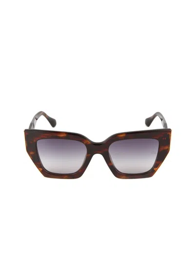 Ana Hickmann Ah9516 Tortoiseshell Acetate Sunglasses In Brown