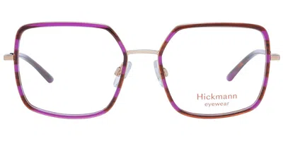 Ana Hickmann Hi1185 E03 Occhiali Da Vista Marroni Per Uomo (solo Montatura) In Purple