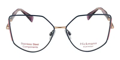 Ana Hickmann Hi1258 05a Women's Glasses Blue Size 54 - Free Lenses - Blue Light Block Available In Dark Blue Pink Laminate