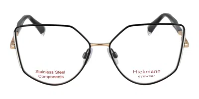 Ana Hickmann Hi1258 09a Women's Glasses Black Size 54 - Free Lenses - Blue Light Block Available In Black White Laminate