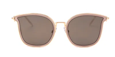 Ana Hickmann Hi3065t 04cs Women's Sunglasses Brown Size 55 In Gold