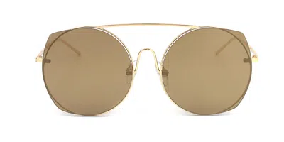 Ana Hickmann Hi3067 04c Women's Sunglasses Gold Size 56