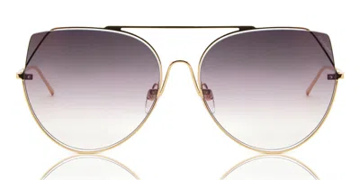 Ana Hickmann Hi3068 04b Women's Sunglasses Gold Size 58