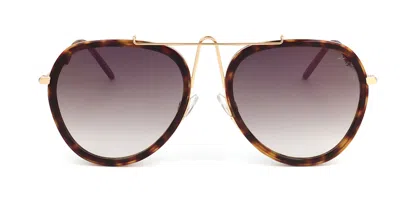 Ana Hickmann Hi3070 G21 Women's Sunglasses Tortoiseshell Size 58