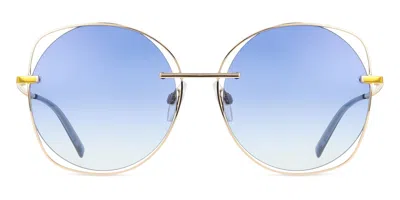 Ana Hickmann Hi3078 04e Women's Sunglasses Gold Size 57