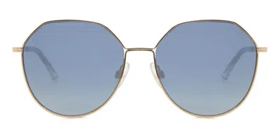 Ana Hickmann Hi3151 09b Women's Sunglasses Gold Size 56