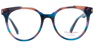 Ana Hickmann Hi6232 E02 Men's Glasses Blue Size 50 - Free Lenses - Blue Light Block Available In Neutral