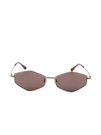 Ana Hickmann Hickmann Hi3231 Metal Frame Sunglasses In Gold