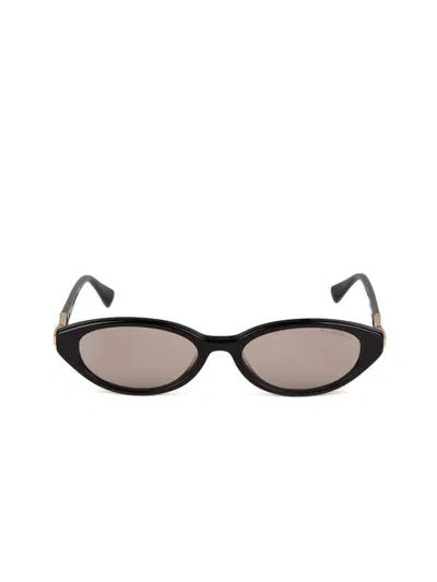 Ana Hickmann Hickmann Hi9301 Cat-eye Acetate Sunglasses In Black