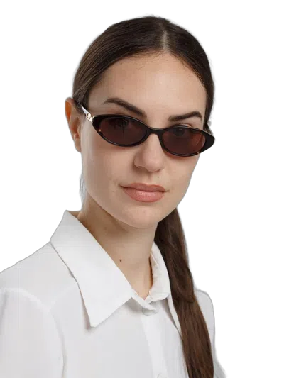 Ana Hickmann Hickmann Hi9301 Tortoise Acetate Sunglasses In Brown