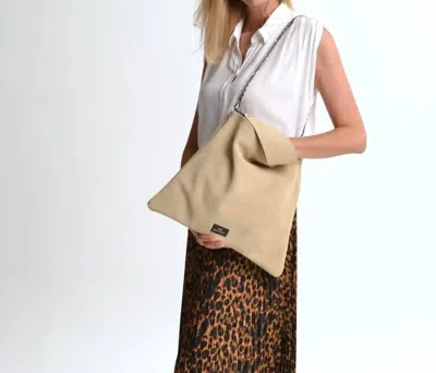 Ana Koutsi Erato Handbag In Beige Suede