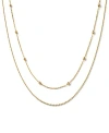 ANA LUISA 10K GOLD BEAD CHAIN SET