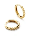 Ana Luisa 10k Gold Bead Huggie Hoops In Gold