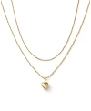 Ana Luisa 10k Gold Beaded Heart Set In Gold