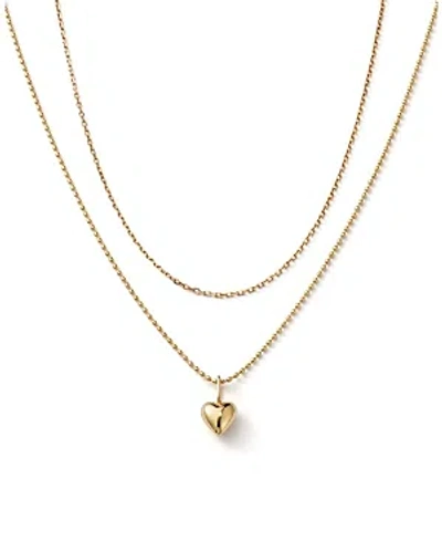 Ana Luisa 10k Gold Beaded Heart Set