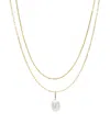 Ana Luisa 10k Gold Cultured Freshwater Pearl Layers Set In Solid Gold
