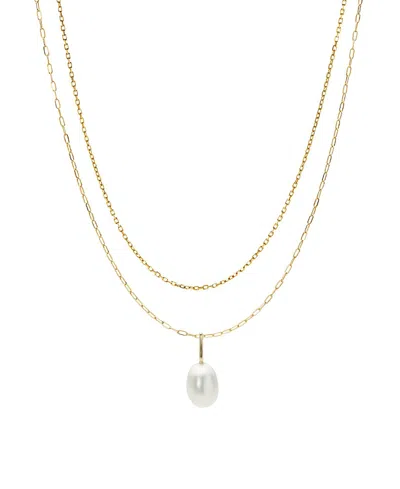 Ana Luisa 10k Gold Cultured Freshwater Pearl Layers Set In Solid Gold