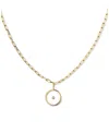 Ana Luisa 10k Gold Floating Lab Grown Diamond Large Pendant Necklace In Gold