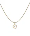 Ana Luisa 10k Gold Flower Floating Lab Grown Diamond Pendant Necklace In Gold