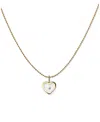 Ana Luisa 10k Gold Heart Floating Lab Grown Diamond Pendant Necklace In Gold