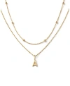 Ana Luisa 10k Gold Layered Letter Necklace In Letter A Solid Gold