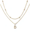 Ana Luisa 10k Gold Layered Letter Necklace In Letter D Solid Gold