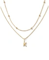 Ana Luisa 10k Gold Layered Letter Necklace In Letter K Solid Gold