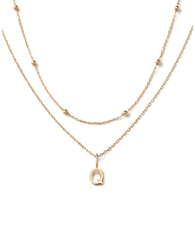 Ana Luisa 10k Gold Layered Letter Necklace In Q