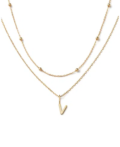 Ana Luisa 10k Gold Layered Letter Necklace In V