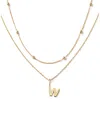 Ana Luisa 10k Gold Layered Letter Necklace In W