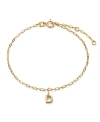 Ana Luisa 10k Gold Letter Bracelet In Letter D Solid Gold