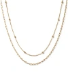 Ana Luisa 10k Gold Paperclip And Satelitte Necklace In Gold