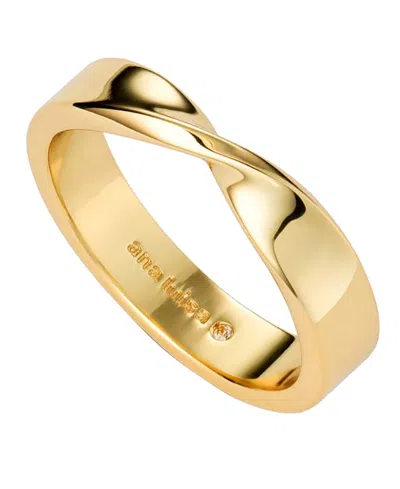 Ana Luisa 14k Gold-plated Eliora Twist Band Ring