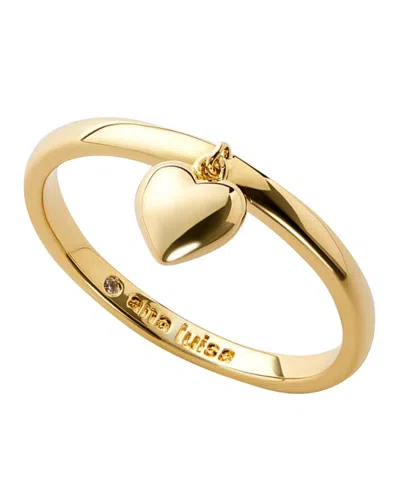 Ana Luisa Leia Heart Charm Stackable Ring In Gold