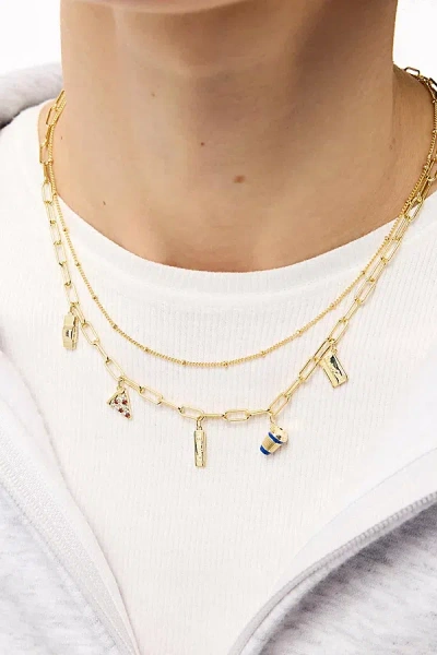 Ana Luisa A New York Minute Charm Necklace In Gold, Women's At Urban Outfitters