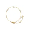 Ana Luisa Adelie Freshwater Pearl Station Bracelet In Gold